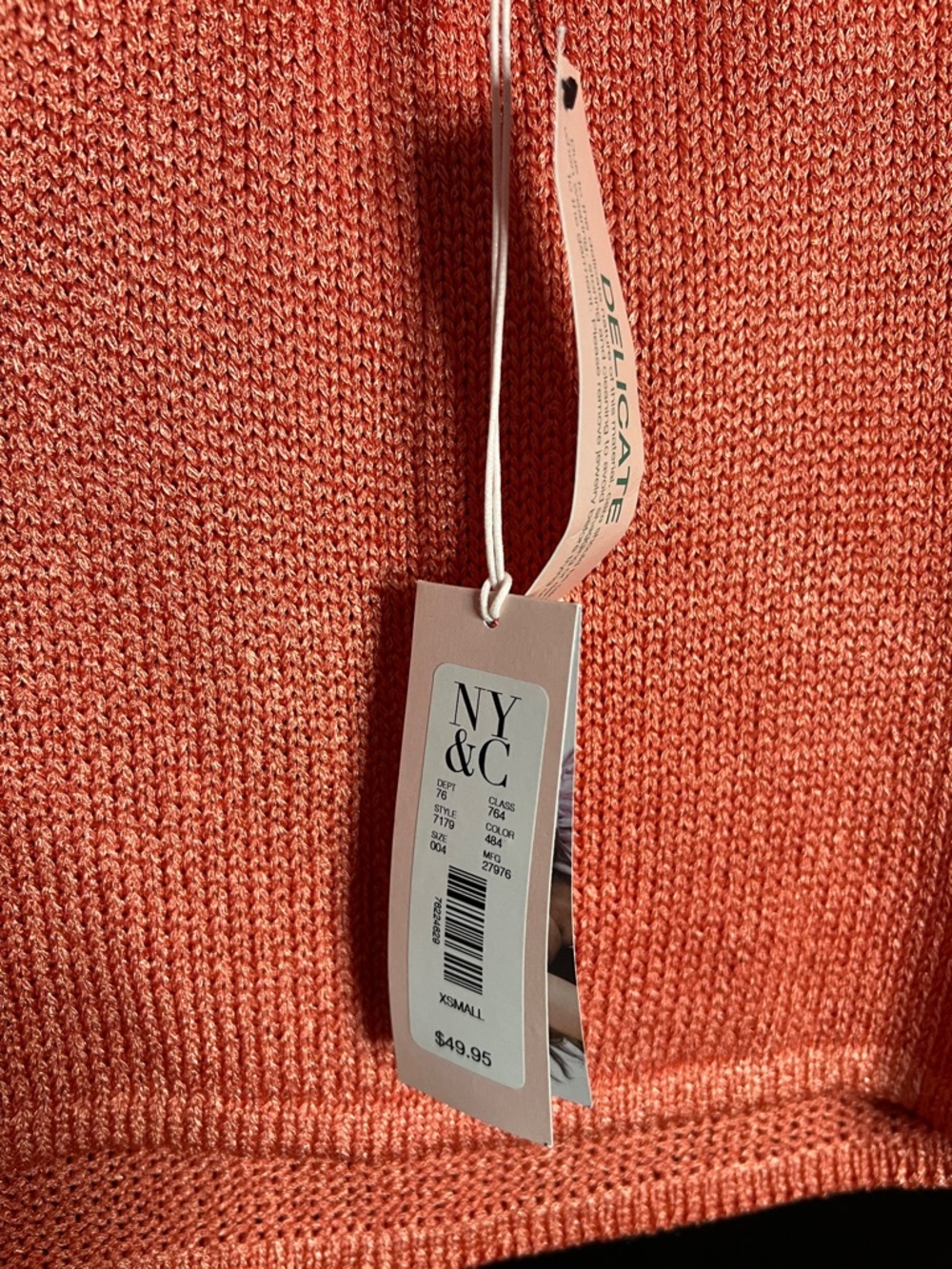 NY&Co Coral Knit Strappy Tank Top - Picture 4 of 4